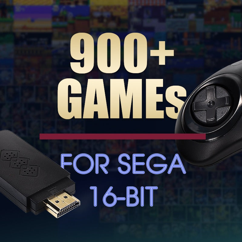 Y2 SG Wireless Mini Game Console w/ 2 Controllers, 16-bit Retro MD SEGA & FC Games HDMI HD TV Gaming eprolo