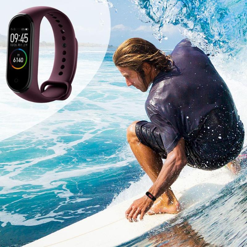 Xiaomi Mi Band 4 Smart Wristband, 5ATM Waterproof, Heart Rate Monitor, AMOLED Screen, Fitness Tracker (Wine Red) eprolo