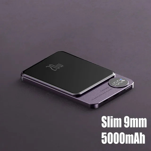 Q9 2-in-1 Magnetic Power Bank Charger 10000mAh MagSafe PD20W Wireless 15W Fast Charging eprolo