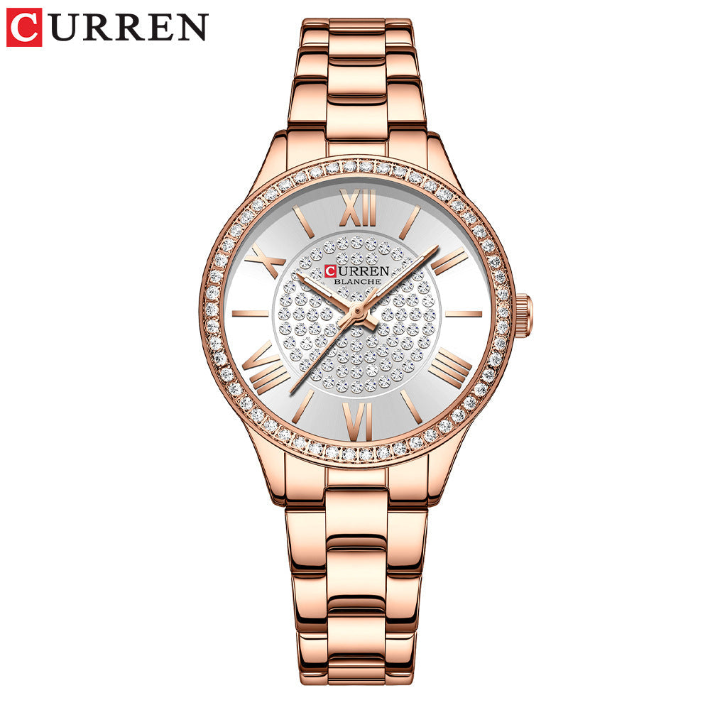 CURREN BLANCHE Ladies' Quartz Watch, Fashion Stainless Steel Band, 6 Colors eprolo