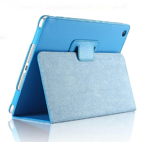 Tablet Case for Apple iPad 2/3/4, Auto Flip PU Leather Smart Stand, Litchi Texture eprolo