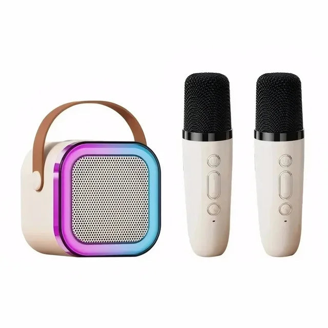K12 Wireless Karaoke Machine Bluetooth Speaker w/ RGB LED Lights & Microphones eprolo