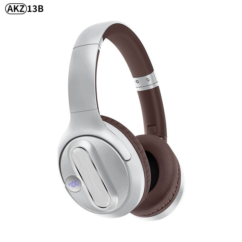 AKZ-13B Retro Bluetooth 5.3 Headphones, Foldable, 17H Playtime, Battery Display eprolo