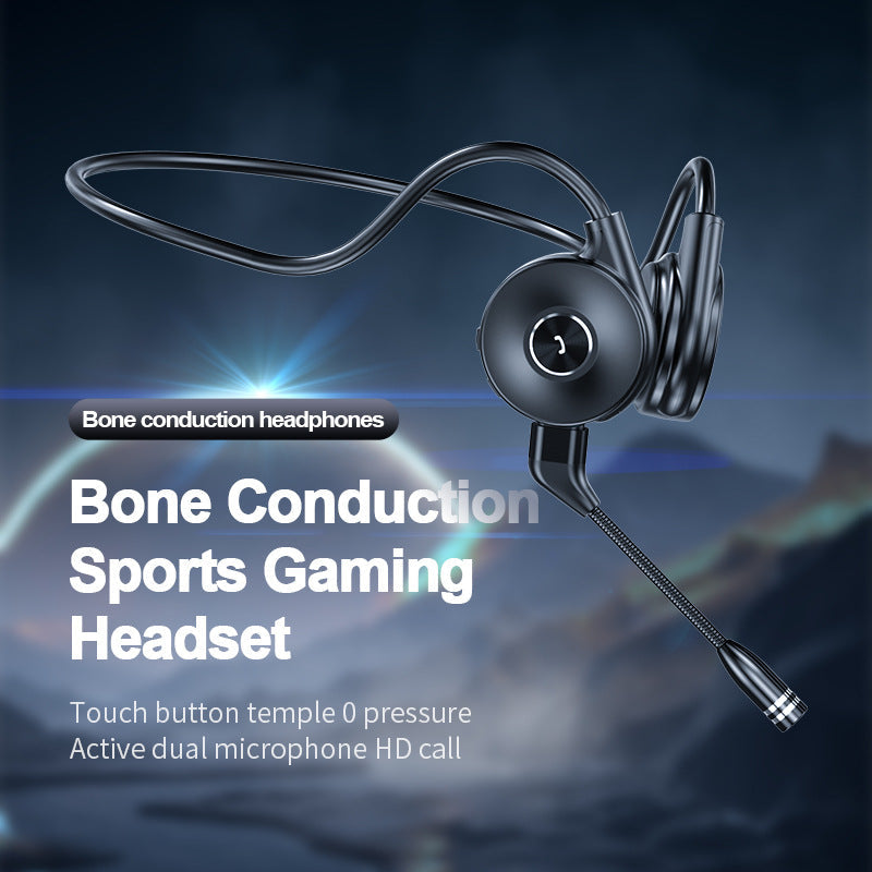 M1 Bone Conduction Bluetooth Headset - True Stereo, Lightweight, IPX5 Waterproof for Gaming, Running, and Sports eprolo