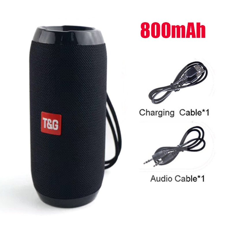 T&G YABA Bluetooth Speaker, 1200mAh Waterproof 3D Stereo FM TF USB AUX eprolo