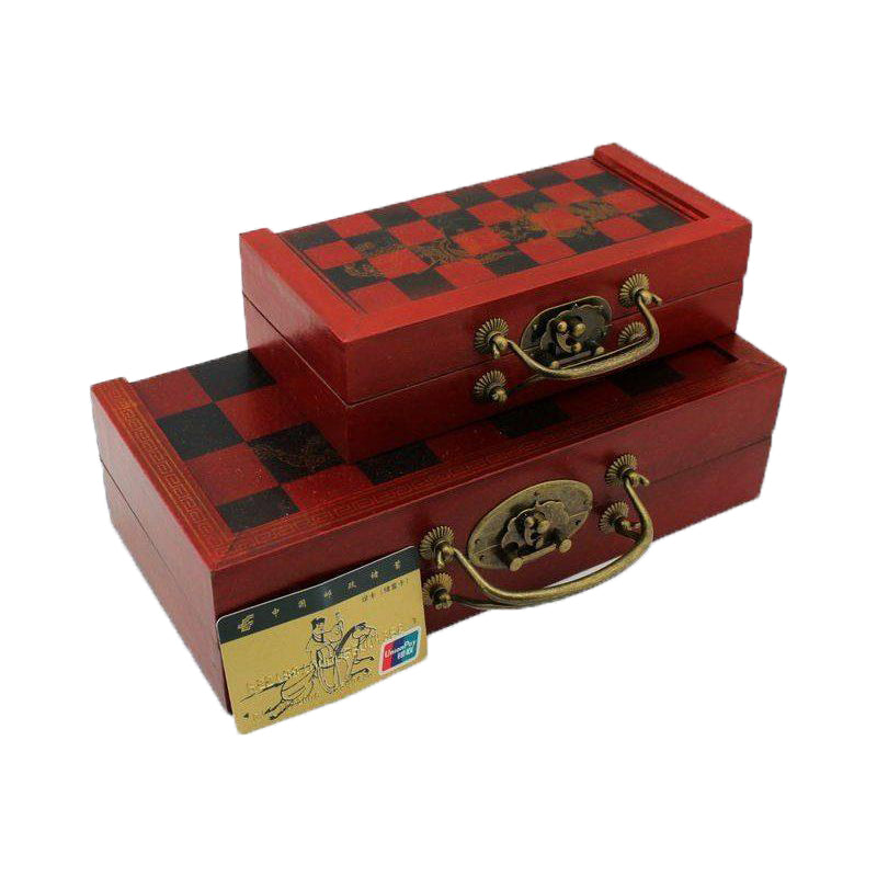 Terra Cotta Warriors Chess Set Portable Antique Folding Board Game eprolo