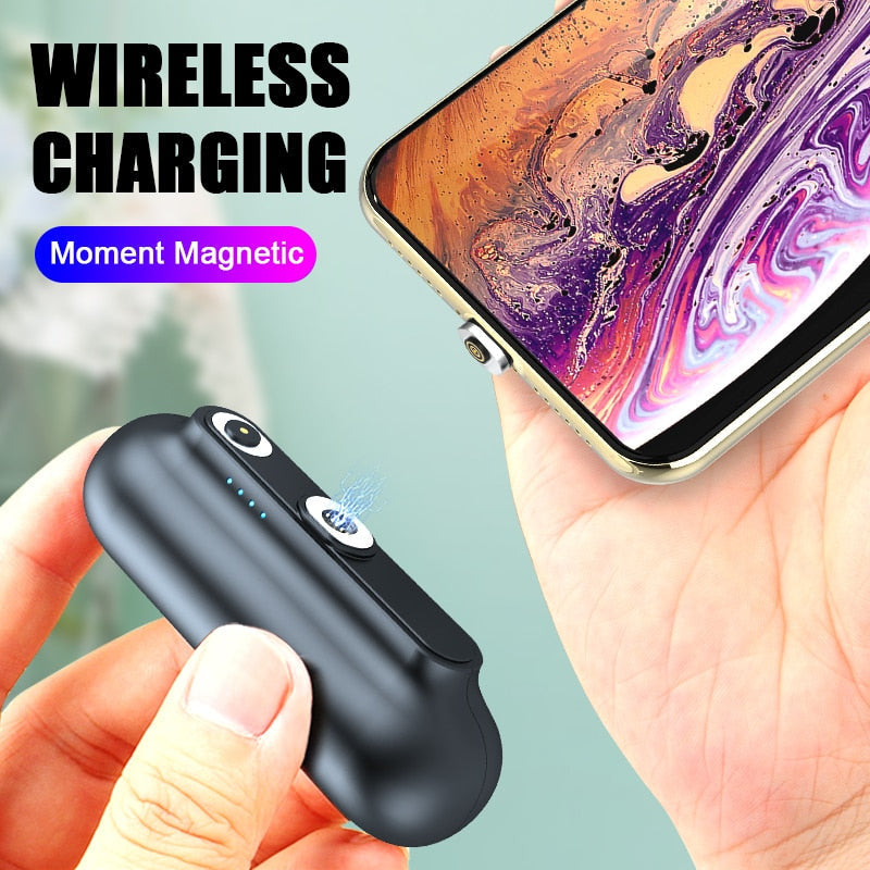 Magnetic Power Bank 2600mAh Portable Charger for iPhone Android Type-C - Mini Wireless External Battery eprolo