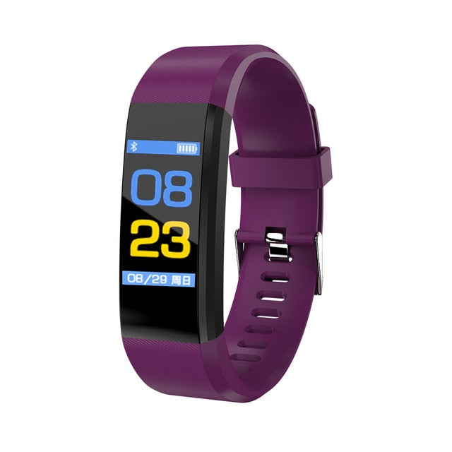115 Plus Bluetooth Smart Watch – Heart Rate Monitor, Fitness Tracker, Waterproof, OLED Touch Screen, Sleep Monitor eprolo