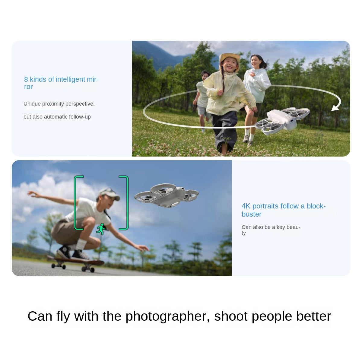 DJI Neo 4K AI Tracking Drone – Palm‑Launch 18 min Flight, 10 km Range eprolo