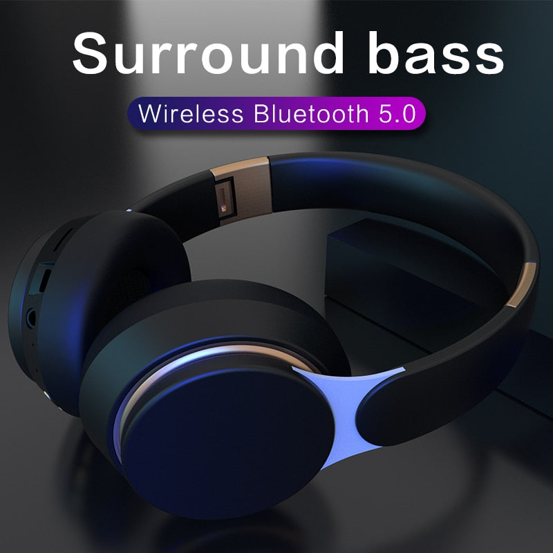 Tourya T7 Bluetooth 5.0 Headphones Fast Charging Shocking Bass Foldable Design eprolo