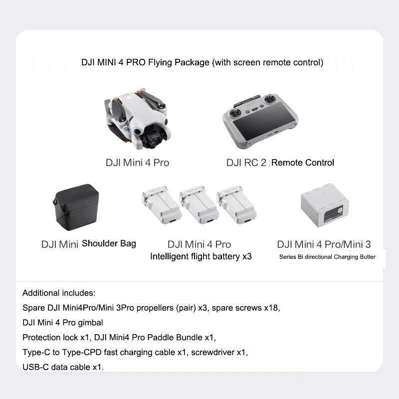 DJI Mini 4 Pro 48MP 4K/60 fps HDR Drone with ActiveTrack & 20 km Range eprolo