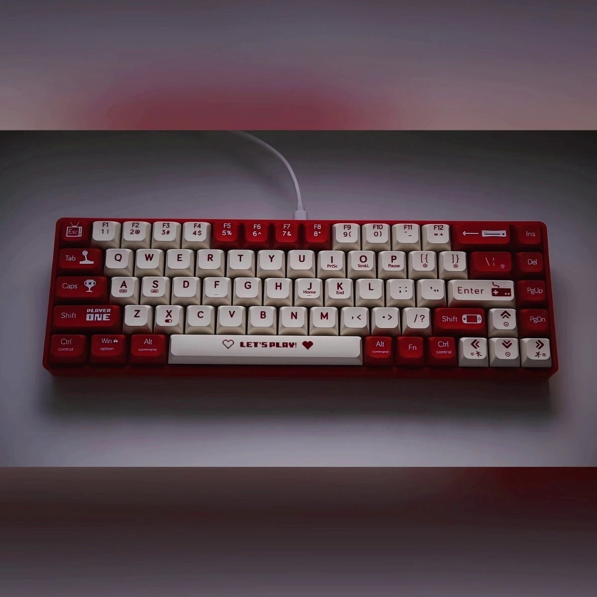 AK680 68-Key Wireless Mechanical Keyboard, Hot-Swappable, Bluetooth/2.4G Dual Mode