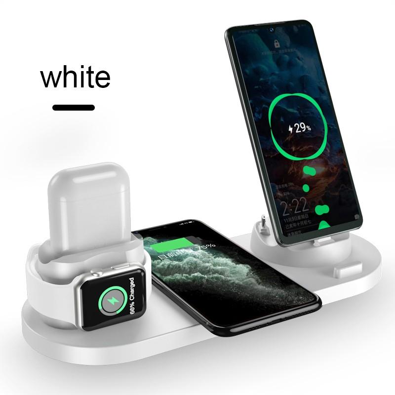 6-in-1 Wireless Charger Dock for iPhone/Android/Watch/AirPods, 10W Qi Fast Charging eprolo