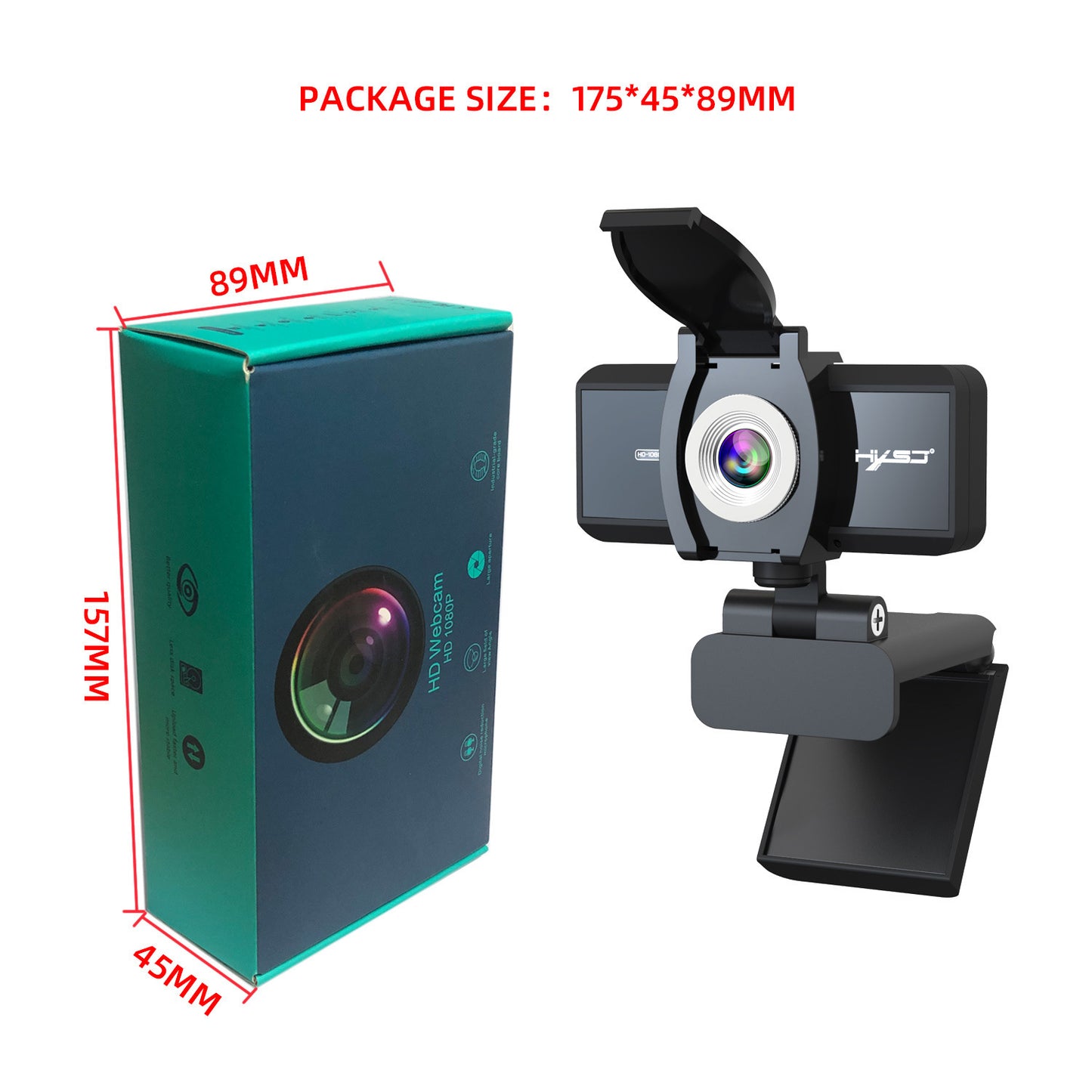HXSJ S3 5MP Autofocus Webcam w/ Privacy Cover, 1080P HD Computer Camera for Video Calls - Lumic Deals