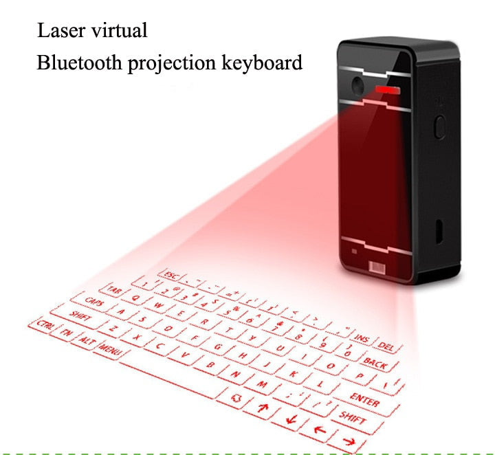Bluetooth Laser Projection Keyboard for iPhone, Android, iPad, Tablet, PC - Portable Wireless Virtual Keyboard eprolo