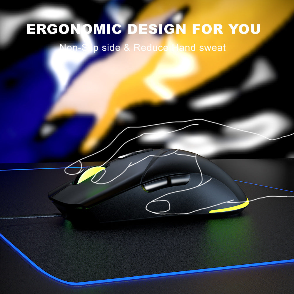 GM31 7D Youbat 7200DPI Wired RGB Gaming Mouse, 6 Adjustable DPI, Ergonomic eprolo
