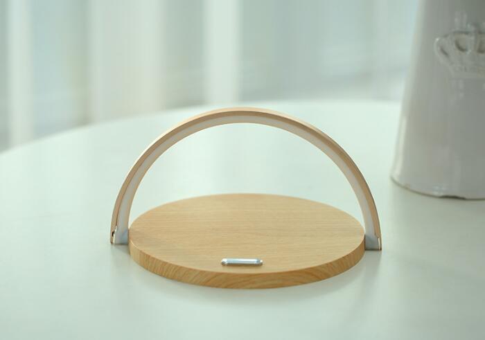 Wooden Qi Wireless Charger Lamp/Nightlight Phone Holder 10W Fast Charging eprolo
