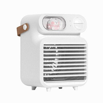 ICARER FAMILY F06 Super Cool Cute Air Cooler Fan - Portable USB Rechargeable Mini Desktop Spray Fan eprolo