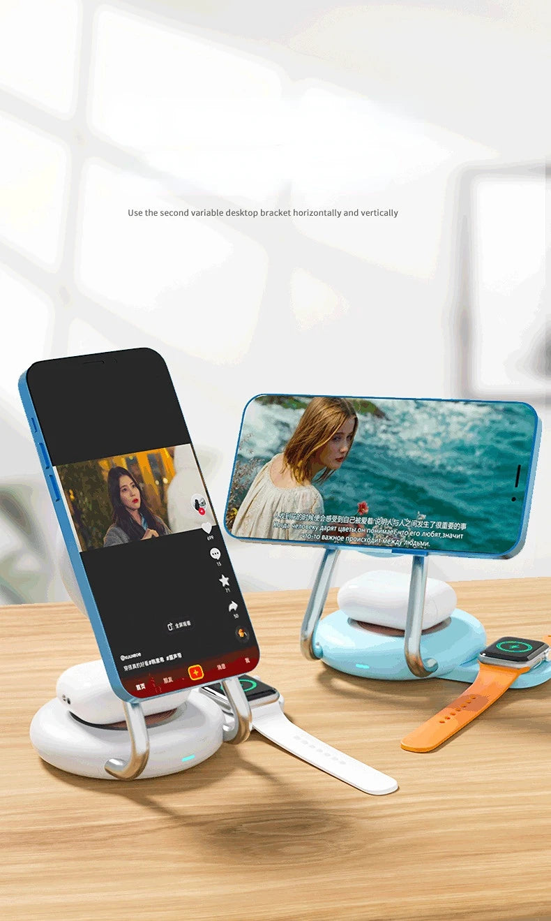 3-in-1 Magnetic Wireless Charger Stand 15W Fast Charging for iPhone Samsung eprolo