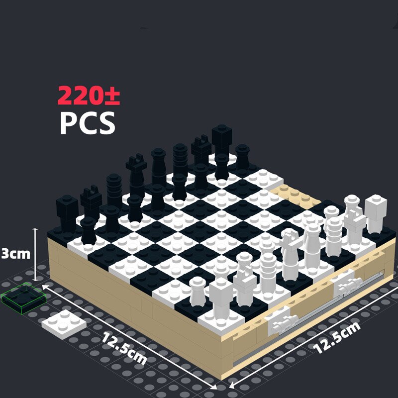 International Travel Folding Chess Board Set – 220 / 360 Pc Mini Bricks eprolo