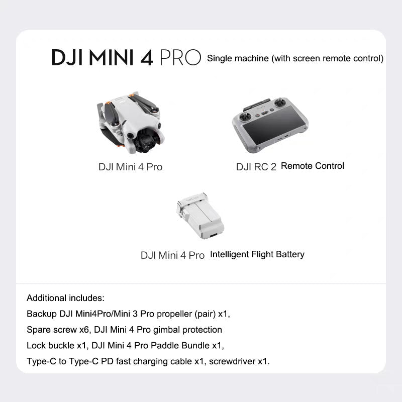 DJI Mini 4 Pro 48MP 4K/60 fps HDR Drone with ActiveTrack & 20 km Range eprolo