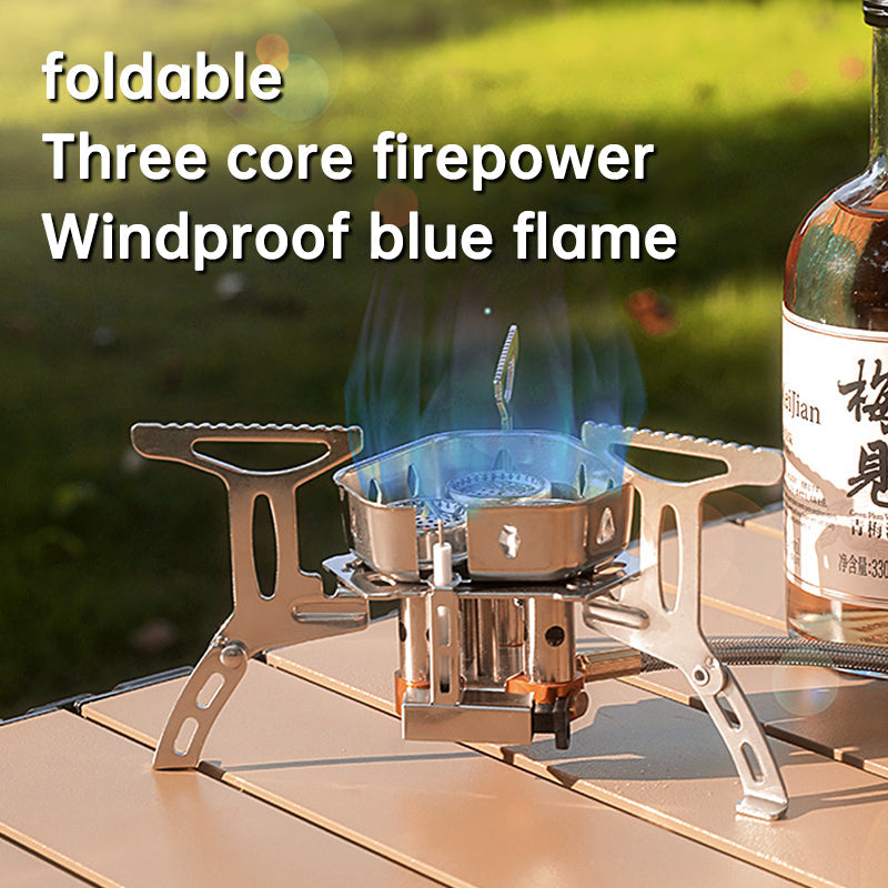 Portable Camping Gas Stove Windproof 5800W Butane Burner for Outdoor Hiking eprolo