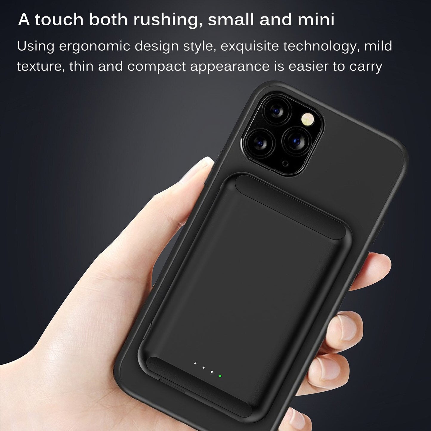Built-In N52 Magnet Power Bank 5000mAh Portable Wireless Charger w/ LED Display eprolo