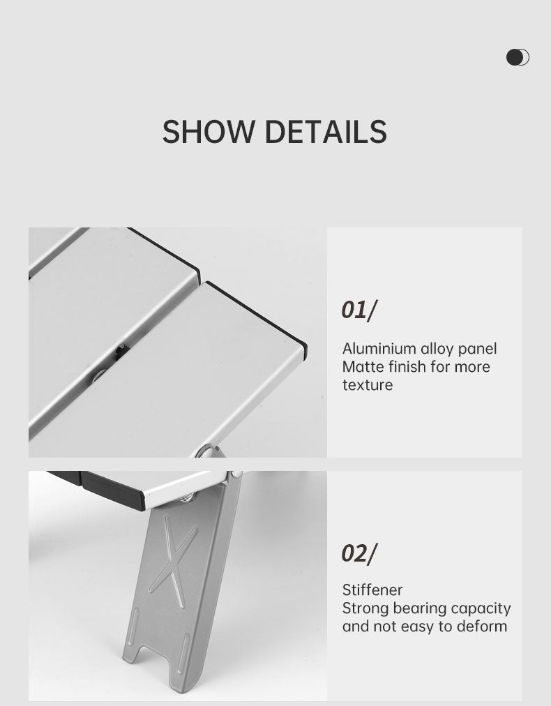 Ultralight Foldable Aluminum Camping Table – Portable & Waterproof eprolo