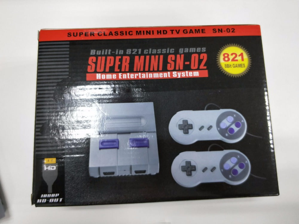 SN-02 Mini HD TV Game Console: 821 Classic 8Bit Retro Games HDMI - Lumic Deals