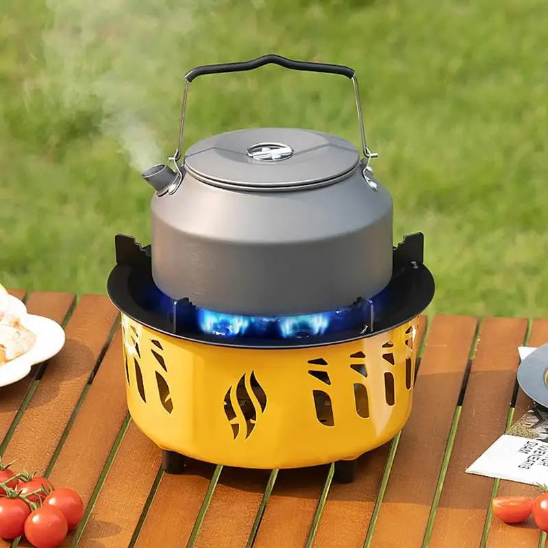 Outdoor Windproof Camping Stove, 7-Core Gas Burner with Carrying Bag eprolo
