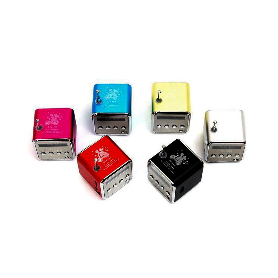 TD-V26 Mini FM Radio MP3 Digital Speaker USB TF AUX LCD Display Portable eprolo
