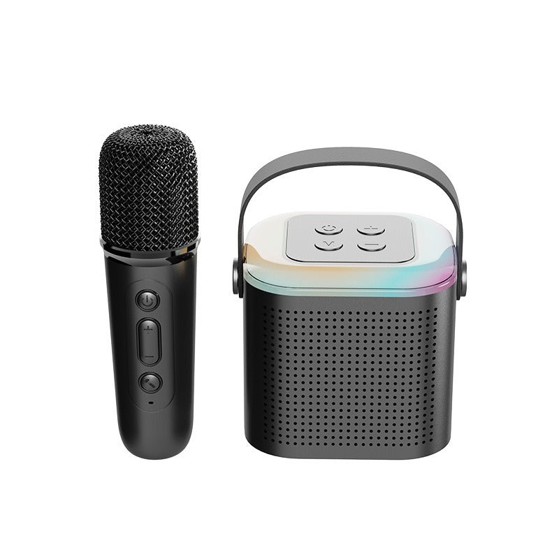 Y1 Mini Wireless Karaoke Bluetooth Speaker w/ Wireless Mic, Portable Home KTV eprolo