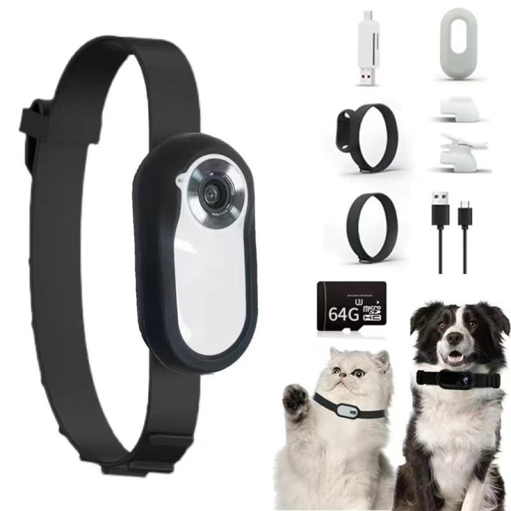 Portable HD Pet Collar Camera & Cycling Recorder – 1080P, Magnetic Clip eprolo