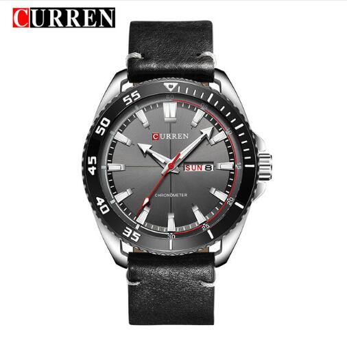 CURREN Luxury Men's Leather Quartz Watch - 45mm Dial, Japan Movement, Water Resistant eprolo
