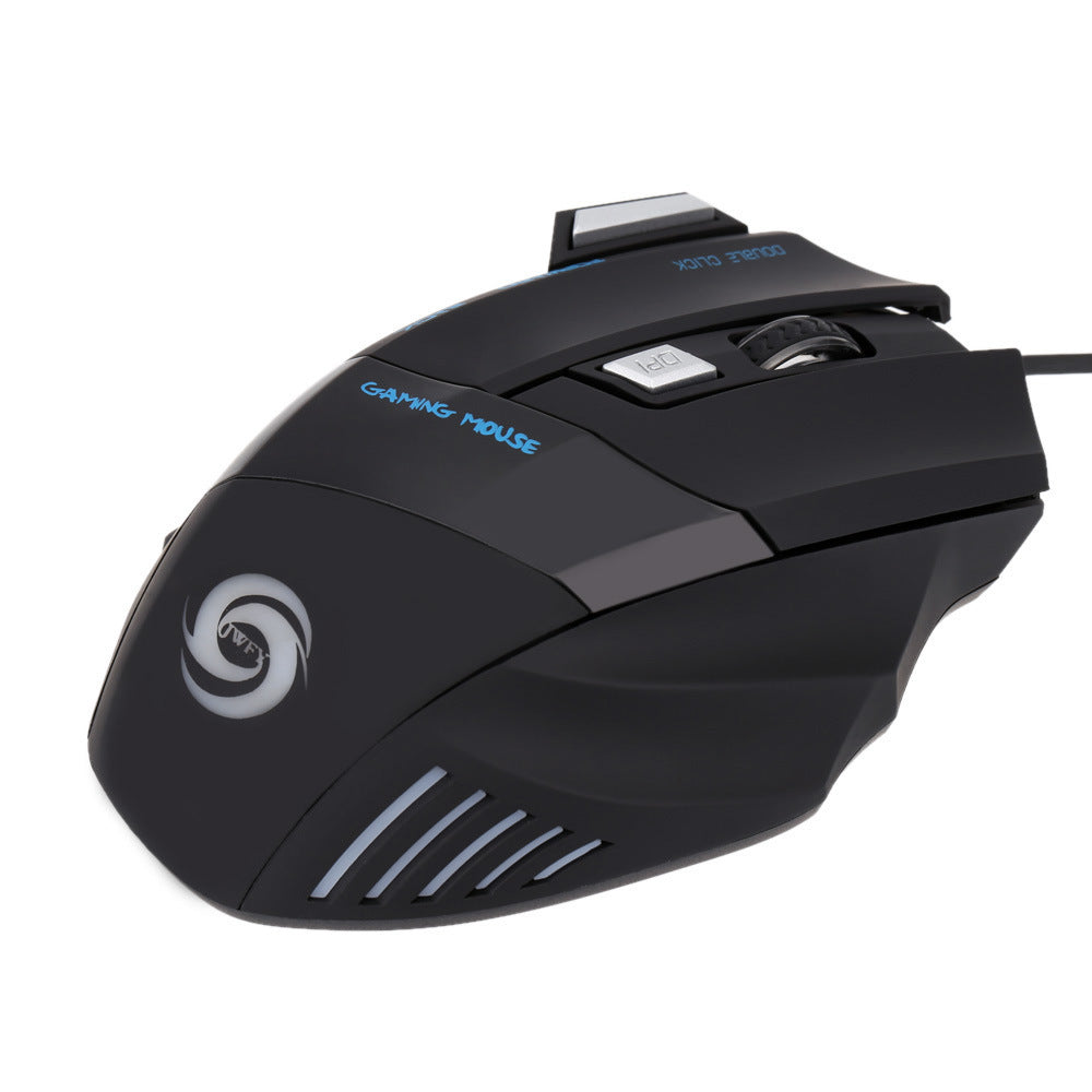 HXSJ A868 7D RGB Gaming Mouse with Fire Key, 5500DPI, 7 Buttons, Wired Optical Mouse eprolo