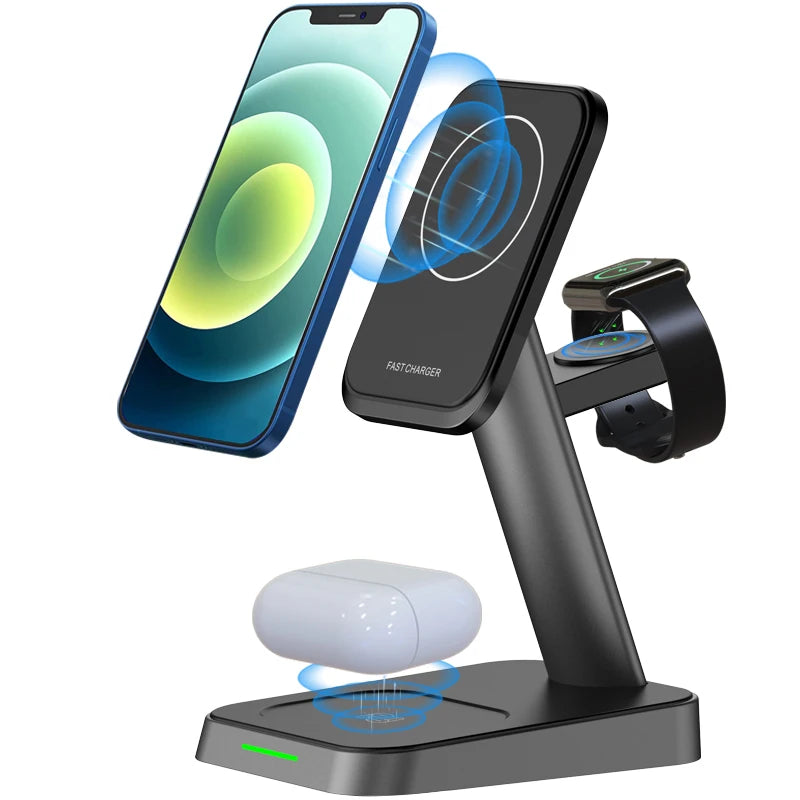 W68 15W 3-in-1 Magnetic Wireless Charger for iPhones, AirPods & Apple Watches eprolo