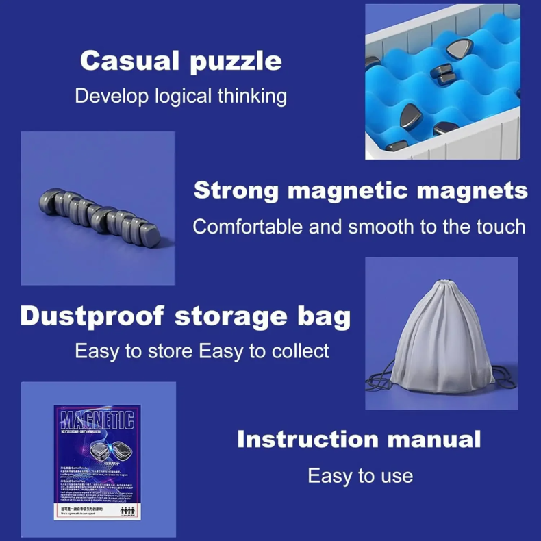 Magnetic Chess Game Set - Intelligence Strategy Board Game for Kids & Adults, 20 PC Educational Toy eprolo