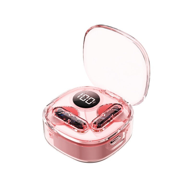 Apro138 TWS Transparent Earbuds BT5.3 ENC LED Display Gaming Headphones eprolo