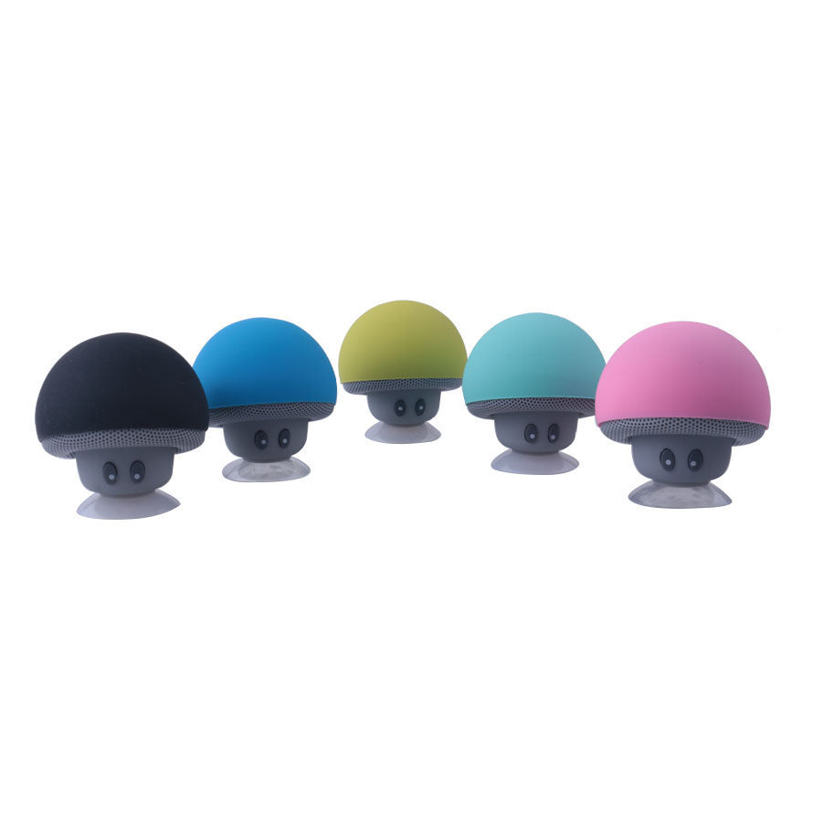 Mini Mushroom Bluetooth 4.1 Speaker w/ Mic, Suction Cup, 3W Portable eprolo