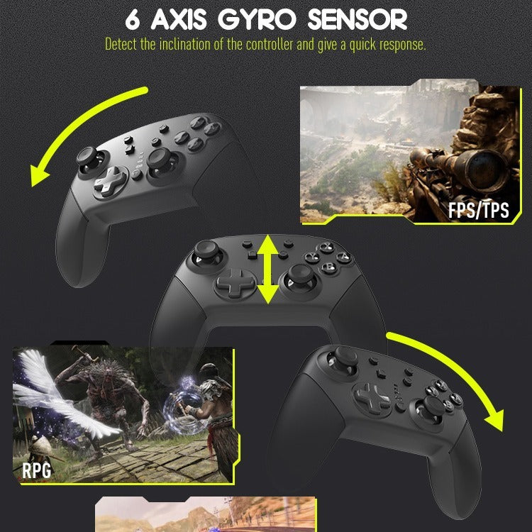 Private Model Wireless Bluetooth Pro Controller for Nintendo Switch & PC with Vibration, 6-Axis Gyro, Turbo Mode eprolo