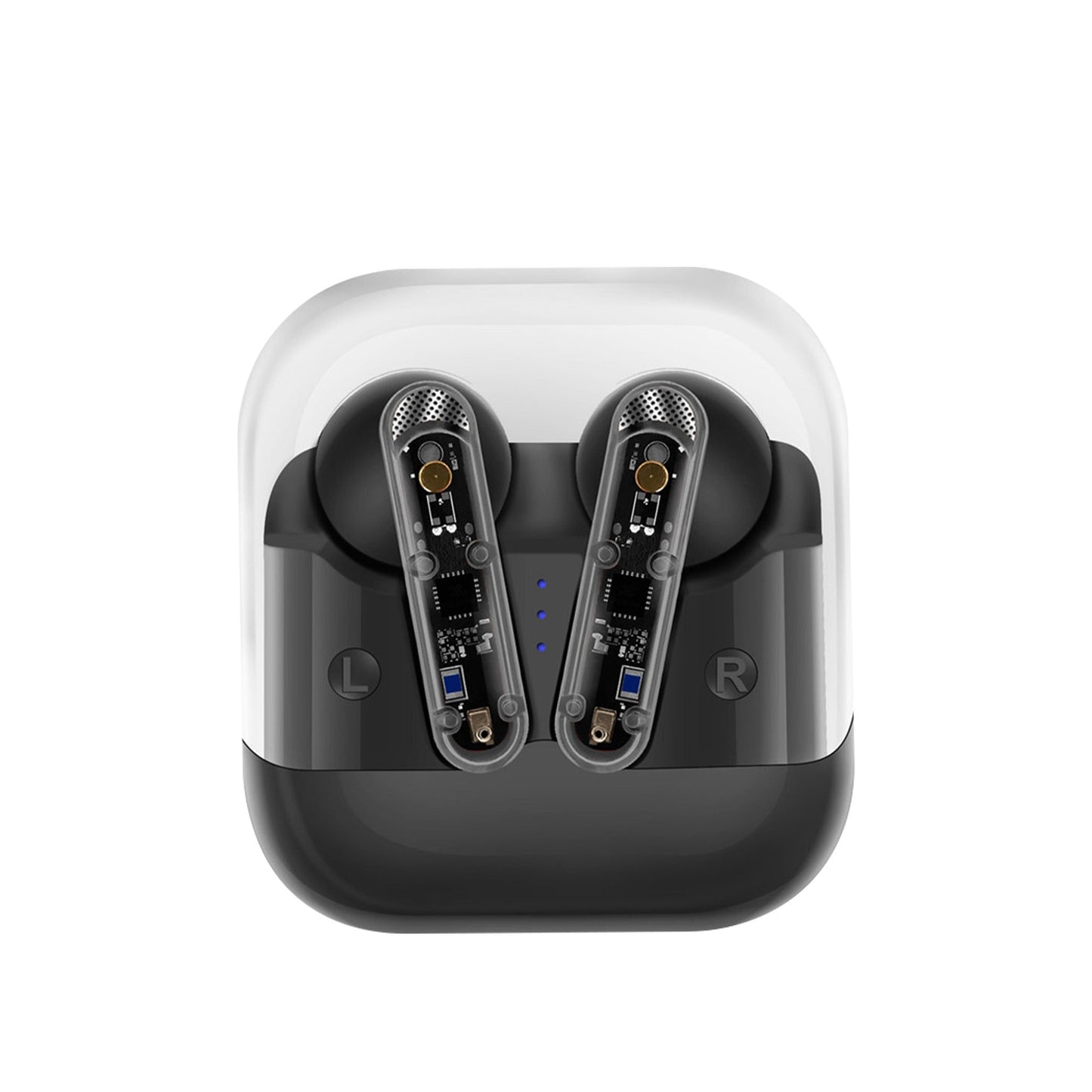 AKZ-S26 Wireless Sports Earphones, Mini Transparent Shell, TWS, Heavy Bass, Type-C Charging eprolo