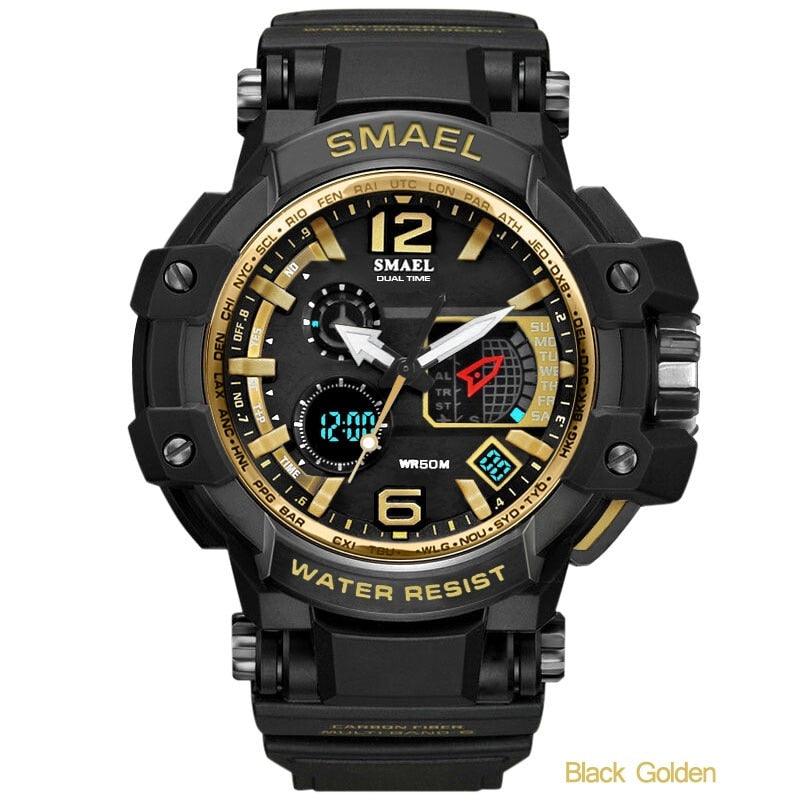 SMAEL 1509 Men's Military Sport Watch Waterproof Digital Quartz Wristwatch eprolo
