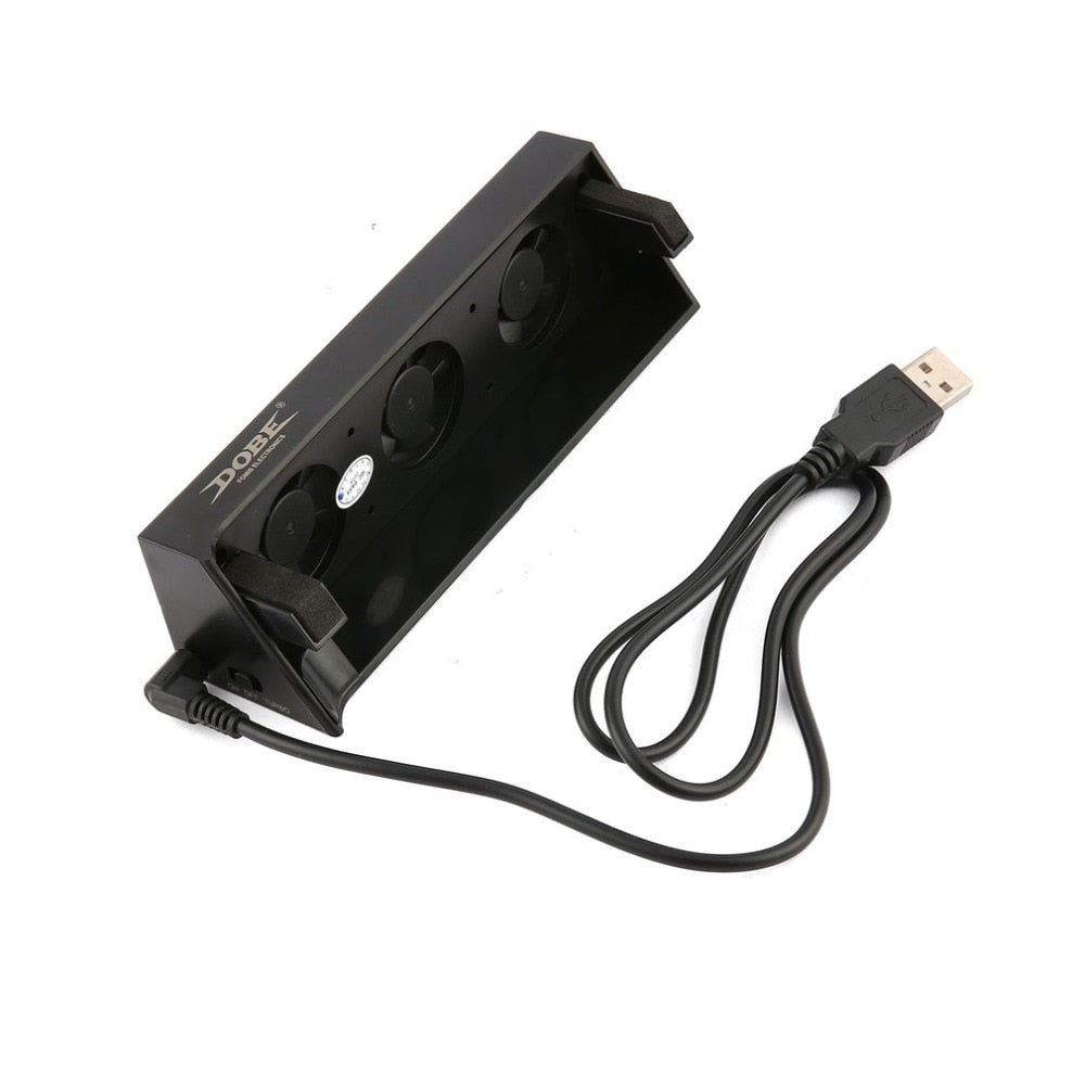 DOBE Intelligent Cooling Fan for PS4 Slim Console, USB Turbo Auto Temp Fan eprolo