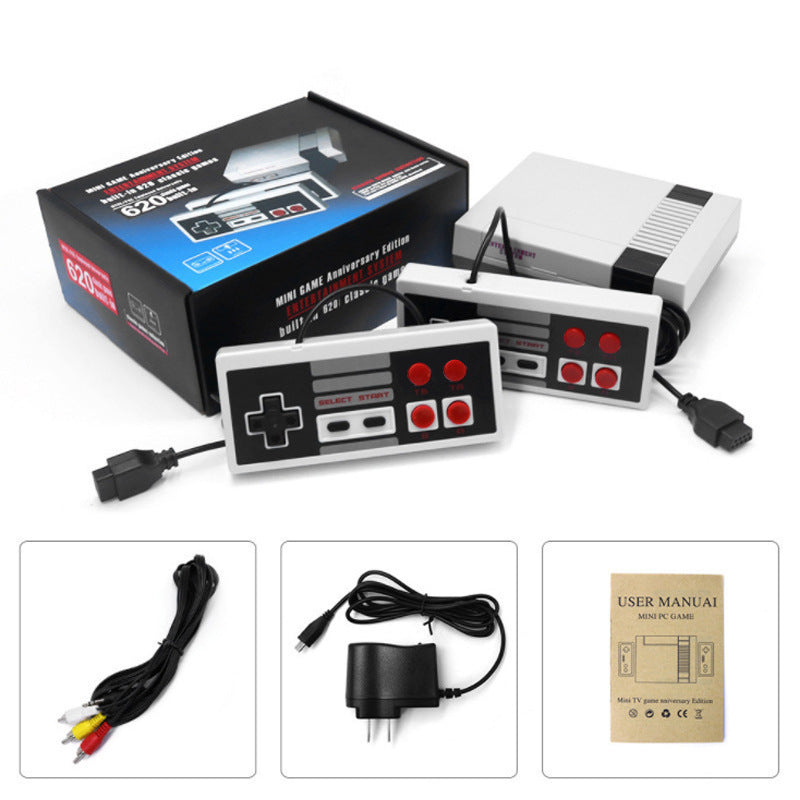 NES620 Retro Game Console w/ 2 Controllers, 620 Built-in Classic 8-bit TV Games eprolo