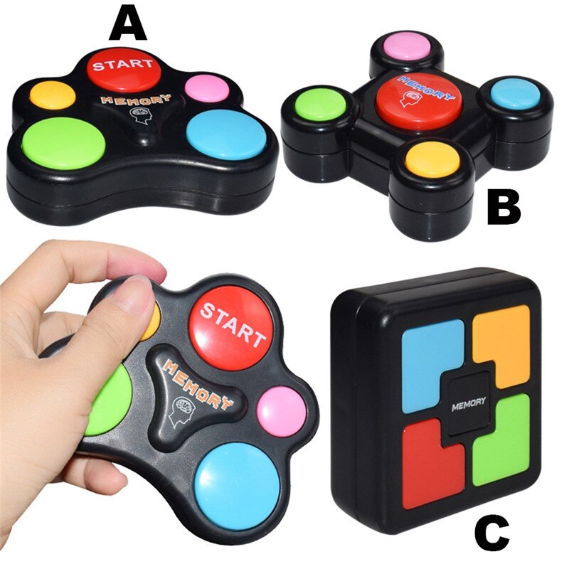 Educational Memory Game Machine with Lights & Sounds - Interactive Memory Training Toy for Kids (A/B/C Options) eprolo