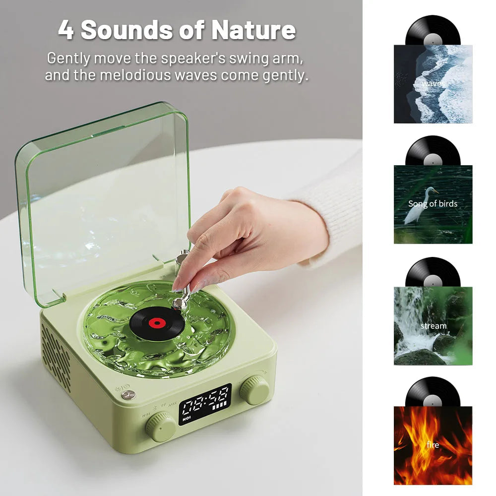 Mini Retro White Noise Bluetooth Speaker Sleep Aid Subwoofer RGB Light TF Card Portable eprolo