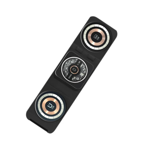 Sanhe 3-in-1 Folding Magnetic Wireless Charger for iPhone, Watch, AirPods, iOS/Android eprolo