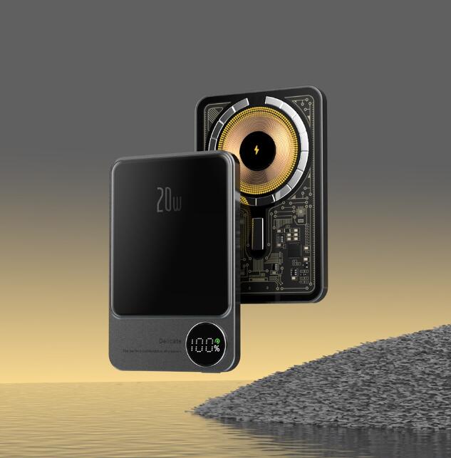 Q9 2-in-1 Magnetic Power Bank Charger 10000mAh MagSafe PD20W Wireless 15W Fast Charging eprolo