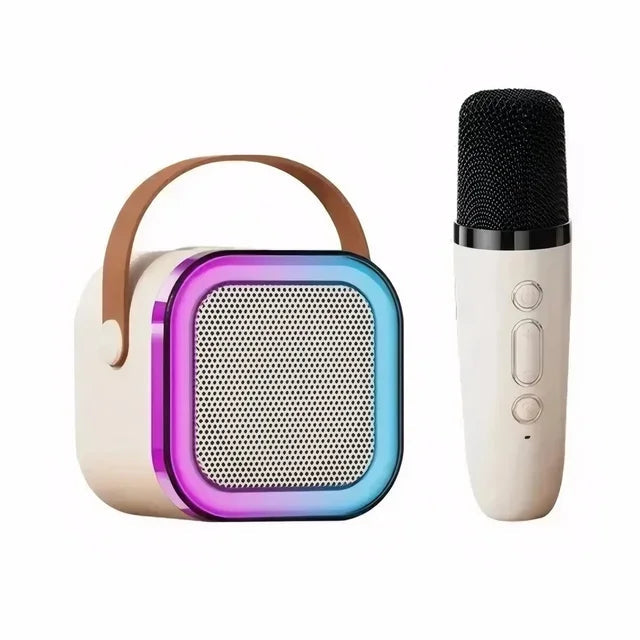 K12 Wireless Karaoke Machine Bluetooth Speaker w/ RGB LED Lights & Microphones eprolo