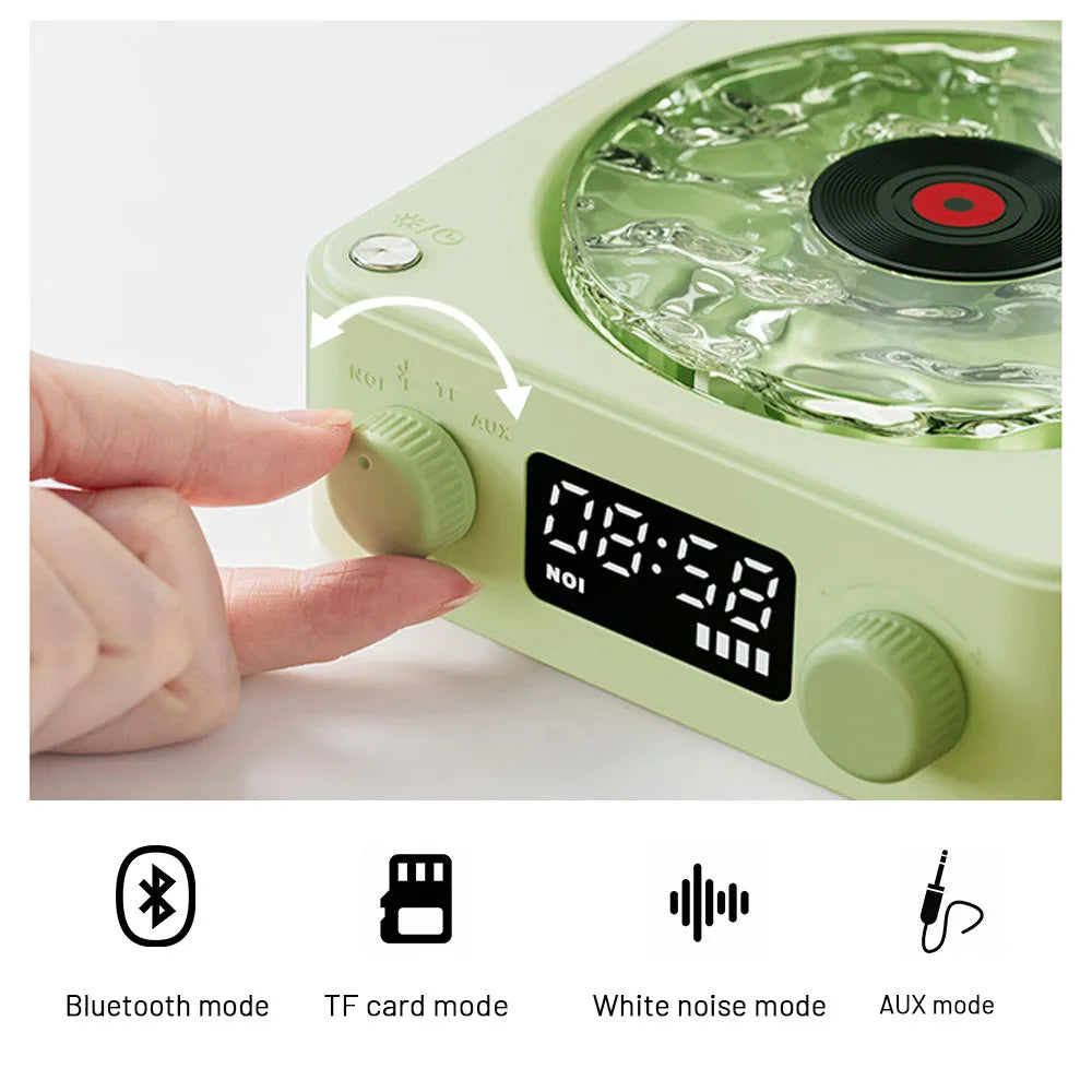 Mini Retro White Noise Bluetooth Speaker Sleep Aid Subwoofer RGB Light TF Card Portable eprolo